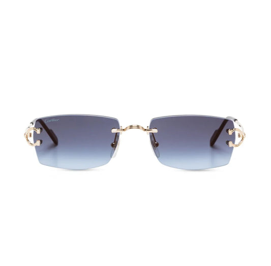 Rectangular midnight blue glasses