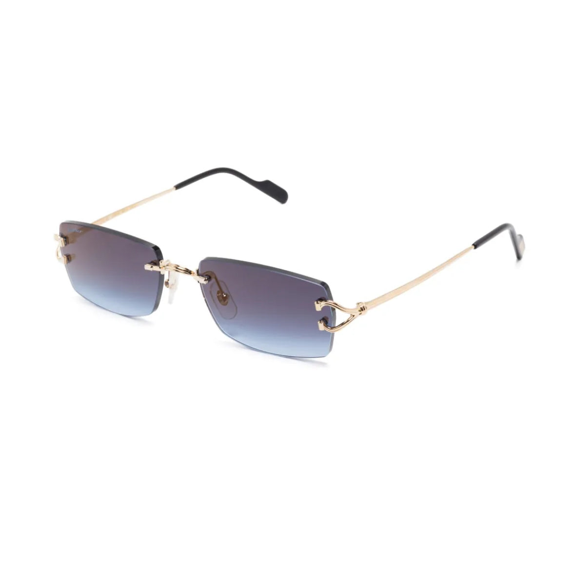 Rectangular midnight blue glasses