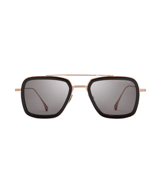 Black-rimmed sunglasses